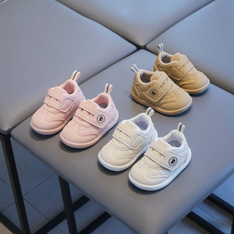 Kožne cipelice za bebe sa Velcro zatvaračem, prozračan gornji dio od mikrovlakana, protivklizna i otporna potplata