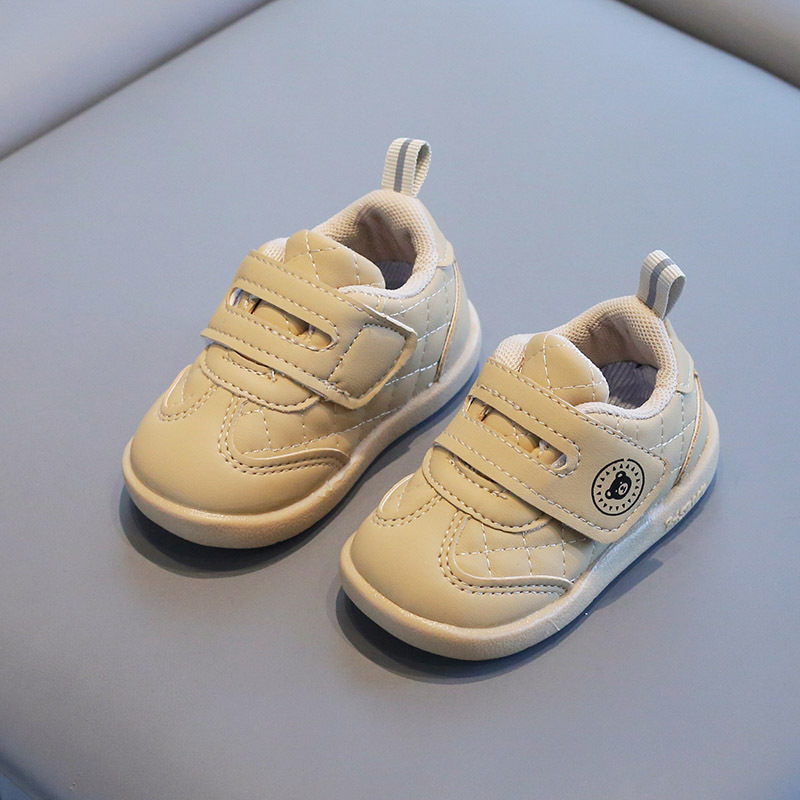 Kožne cipelice za bebe sa Velcro zatvaračem, prozračan gornji dio od mikrovlakana, protivklizna i otporna potplata