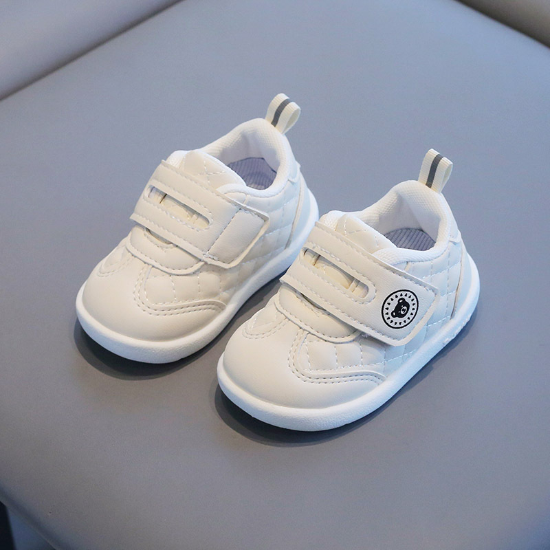Kožne cipelice za bebe sa Velcro zatvaračem, prozračan gornji dio od mikrovlakana, protivklizna i otporna potplata