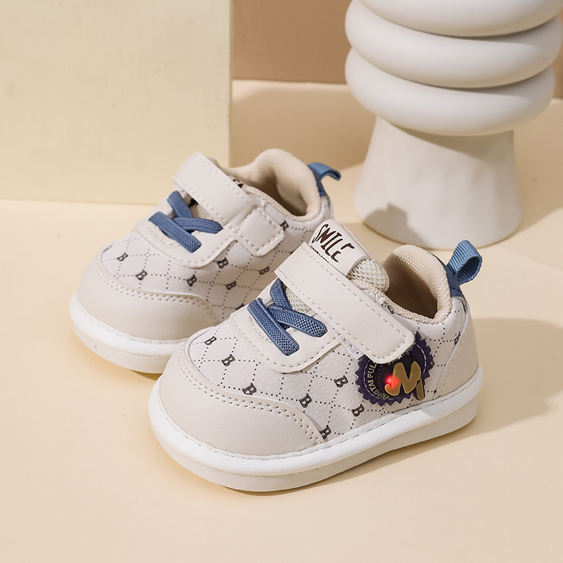 Kožne dječje tenisice za hodanje – svjetleće, mekana potplat, protuklizne, vodootporne, zatvaranje na Velcro (12–48 mjeseci)