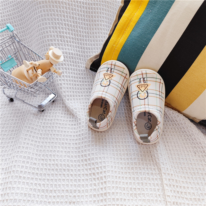 Unisex platnene tenisice za bebe i djecu, slip-on s mekanom potplatom, unutarnje cipele za vrtić, proljeće–jesen stil