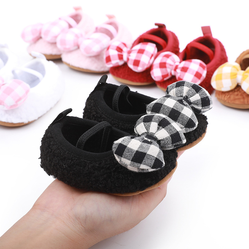 Pantofi pentru copii mici, fete - partea superioară din bumbac, stil prințesă, respirabili, antiderapanti, rezistenți la uzură, închidere cu bandă elastică