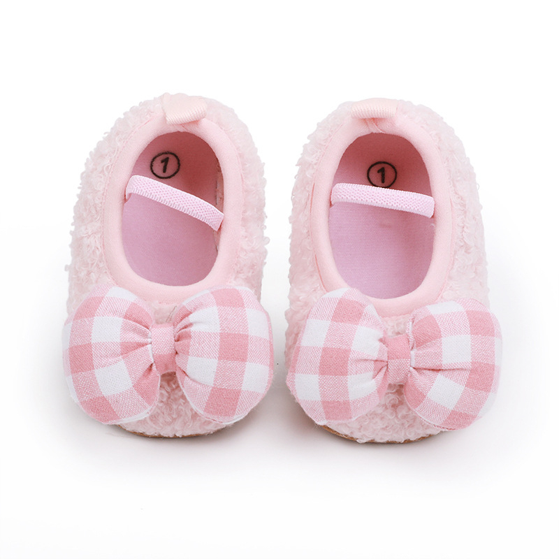 Pantofi pentru copii mici, fete - partea superioară din bumbac, stil prințesă, respirabili, antiderapanti, rezistenți la uzură, închidere cu bandă elastică