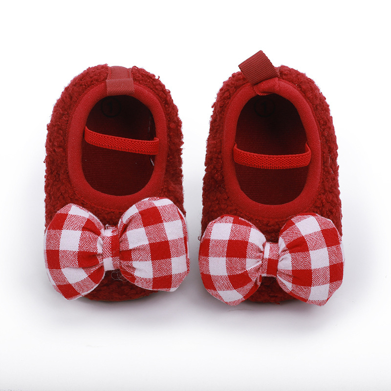 Pantofi pentru copii mici, fete - partea superioară din bumbac, stil prințesă, respirabili, antiderapanti, rezistenți la uzură, închidere cu bandă elastică