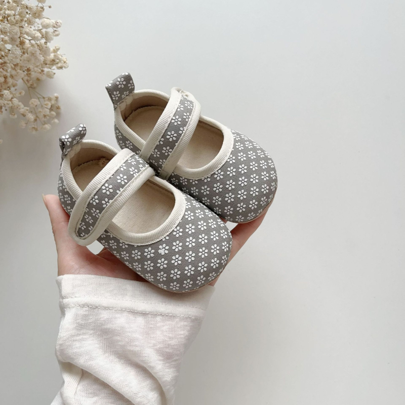 Unisex cipele za bebe s Velcro zatvaračem, prozračni pamučni gornji dio, mekani protuklizni potplat, za dob 12–36 mjeseci, jesenji stil 2026