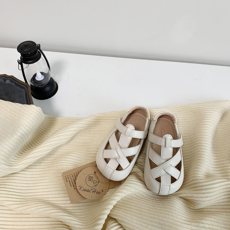 Pantofi pentru copii mici din piele Ultrafilm stil coreean Velcro 12–36 luni anti-derapare rezistenți la uzură