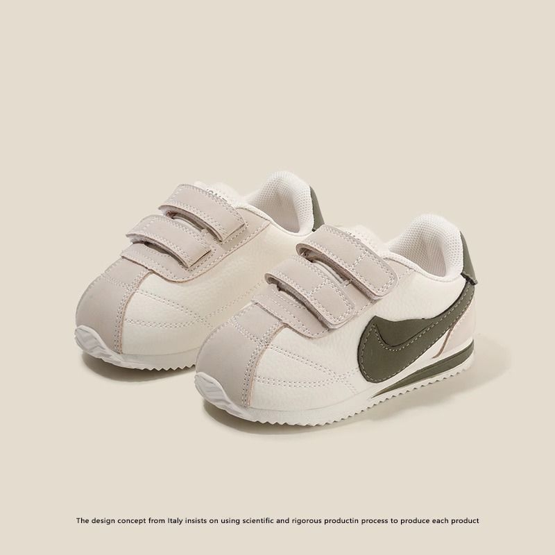 Pantofi pentru copii în stil Forrest Gump, unisex, închidere Velcro, piele sintetică respirabilă, talpă antiderapantă