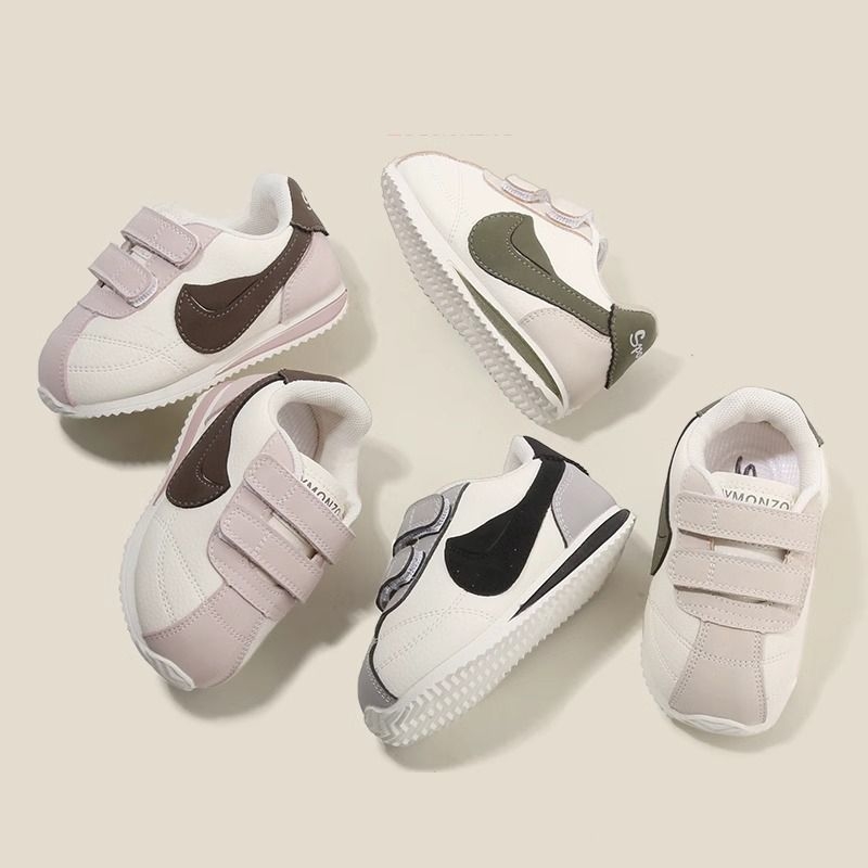 Pantofi pentru copii în stil Forrest Gump, unisex, închidere Velcro, piele sintetică respirabilă, talpă antiderapantă