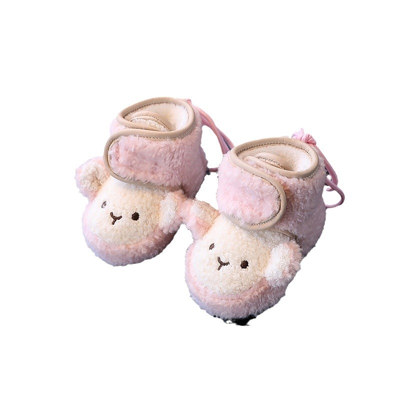 Dječje cipele s mekanom potplatom, Velcro zatvarač, fleece unutrašnjost za toplinu, motiv majmun, unisex, 6-12 mjeseci