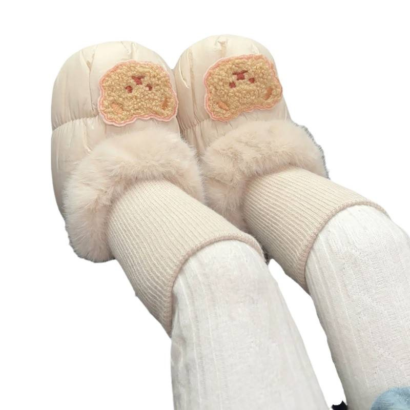 Téli pamutbaba cipő fleece-béléssel, uniszex, csúszásmentes talppal, vastag kialakítás, 0–12 hónapos korosztály