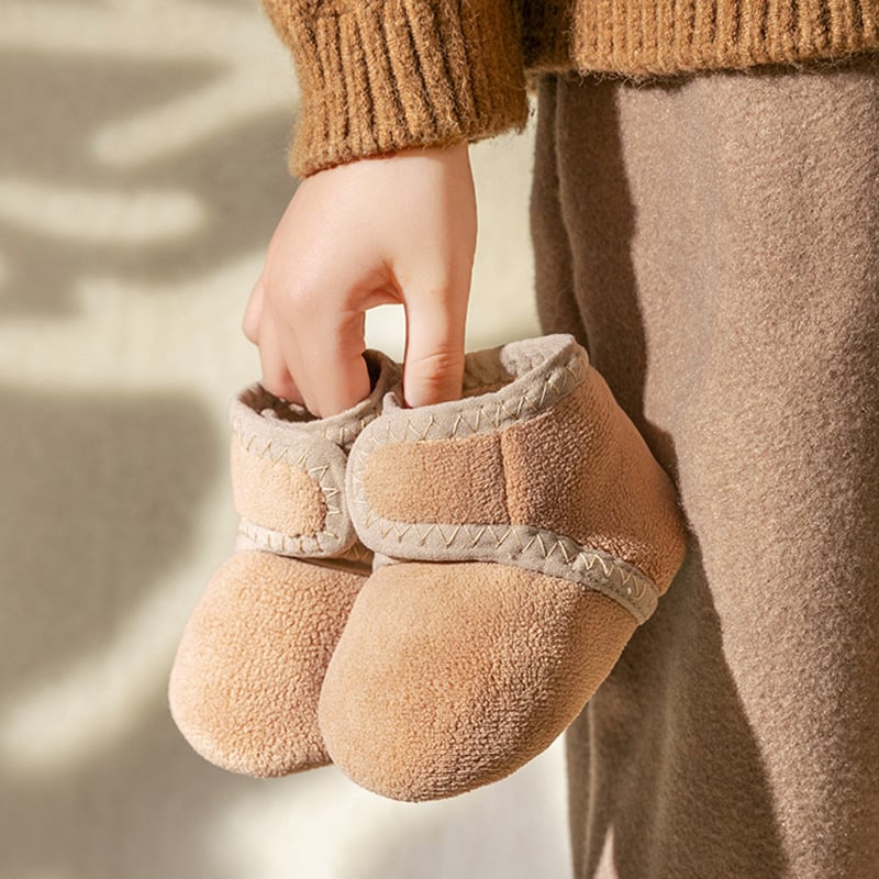 Baba járócipő, fleece felsőrész, Velcro zárás, meleg, 12–36 hónap