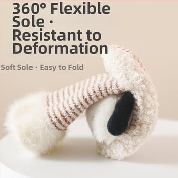 Baba téli cipő és zokni fleece-béléssel, egyszemélyes készlet, csúszásmentes talppal, újszülötteknek