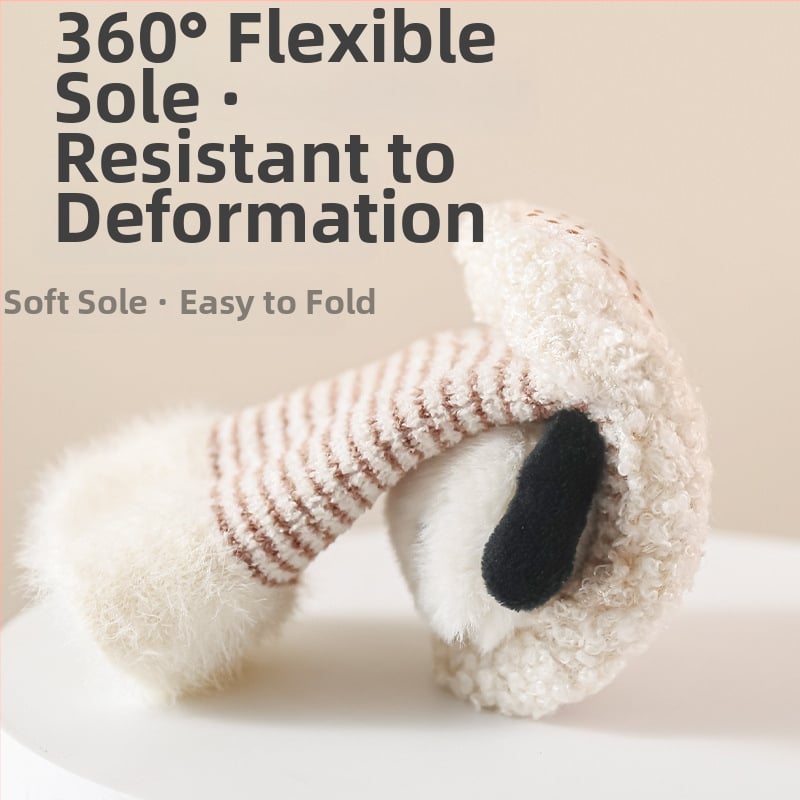 Baba téli cipő és zokni fleece-béléssel, egyszemélyes készlet, csúszásmentes talppal, újszülötteknek