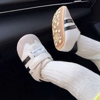 Pantofi sport pentru copii mici - suprafața superioară din piele artificială, închidere Velcro, talpă anti-derapare, 12–36 luni