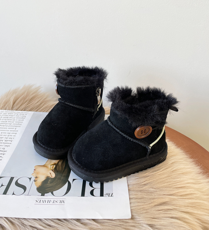 Zimske čizme za bebe s flis podstavom, bočni zatvarač, 12–36 mjeseci, unisex