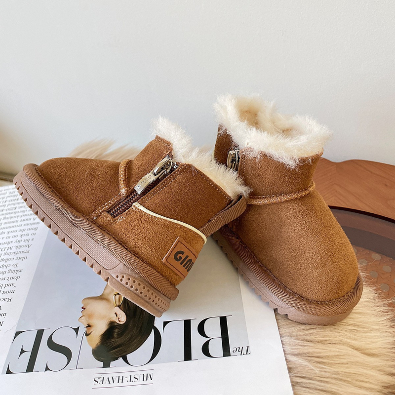 Zimske čizme za bebe s flis podstavom, bočni zatvarač, 12–36 mjeseci, unisex