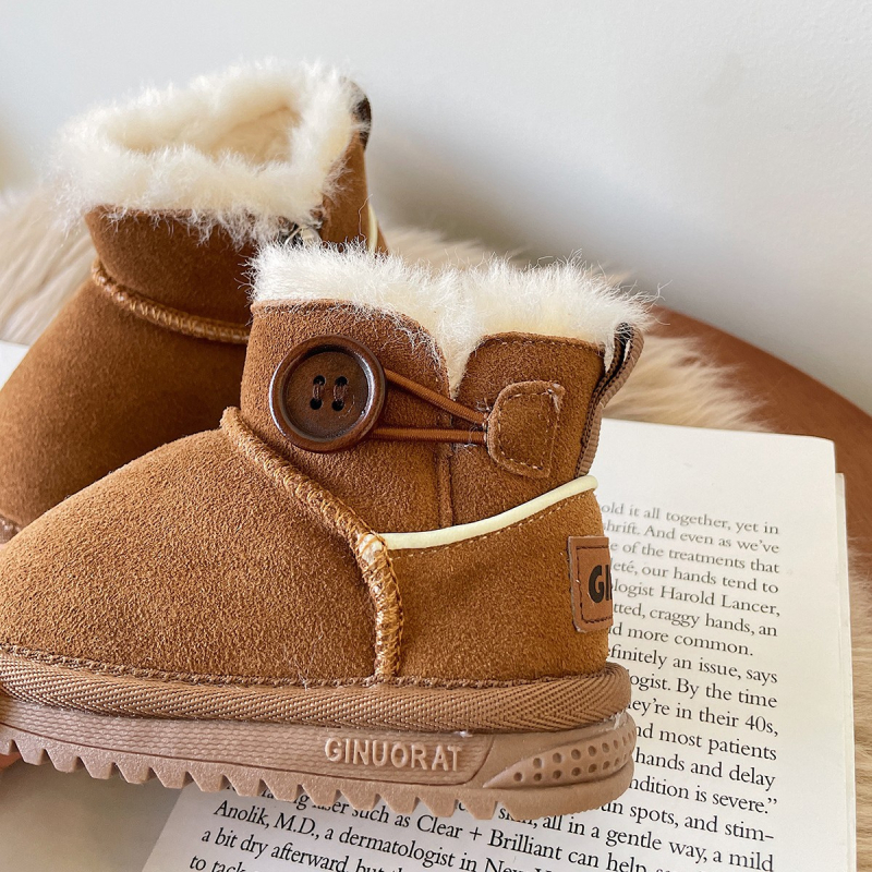 Zimske čizme za bebe s flis podstavom, bočni zatvarač, 12–36 mjeseci, unisex