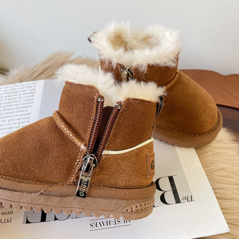 Zimske čizme za bebe s flis podstavom, bočni zatvarač, 12–36 mjeseci, unisex