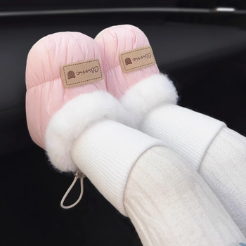 Téli baba járócipők, felső rész pamutból, csúszásmentes és meleg, vastított kivitel, 6–12 hónaposak