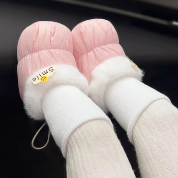 Cipő babáknak puha talppal, fleece béléses, pamut felső rész, csúszásmentes, 6–12 hónapos kor számára