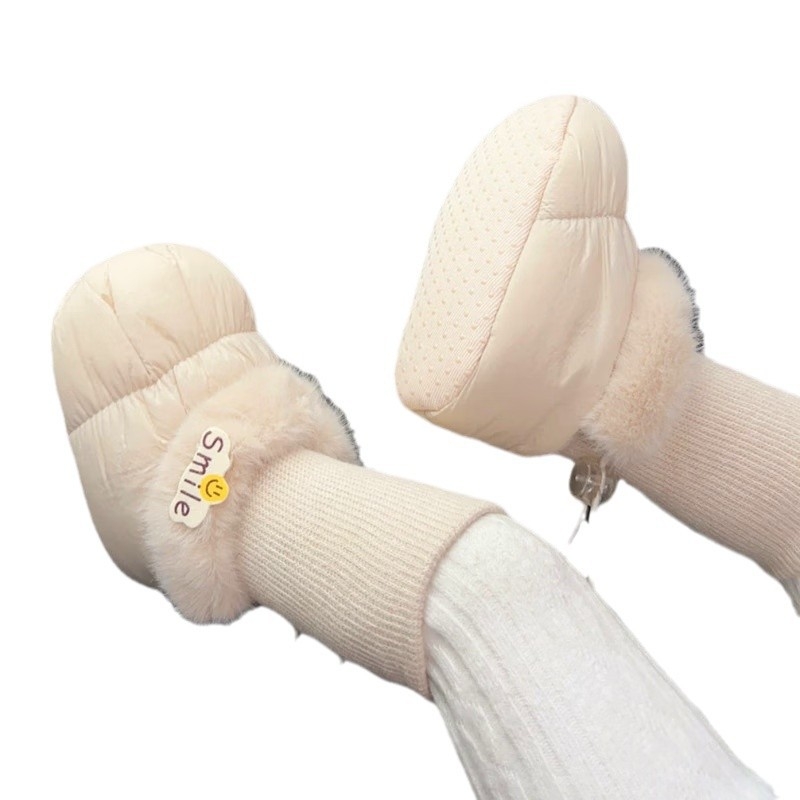 Cipő babáknak puha talppal, fleece béléses, pamut felső rész, csúszásmentes, 6–12 hónapos kor számára