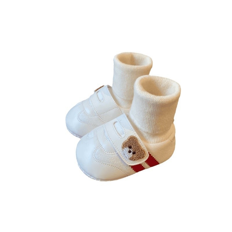 Baba cipő gumírozott talppal, 6-12 hónaposaknak, téli, csúszásmentes