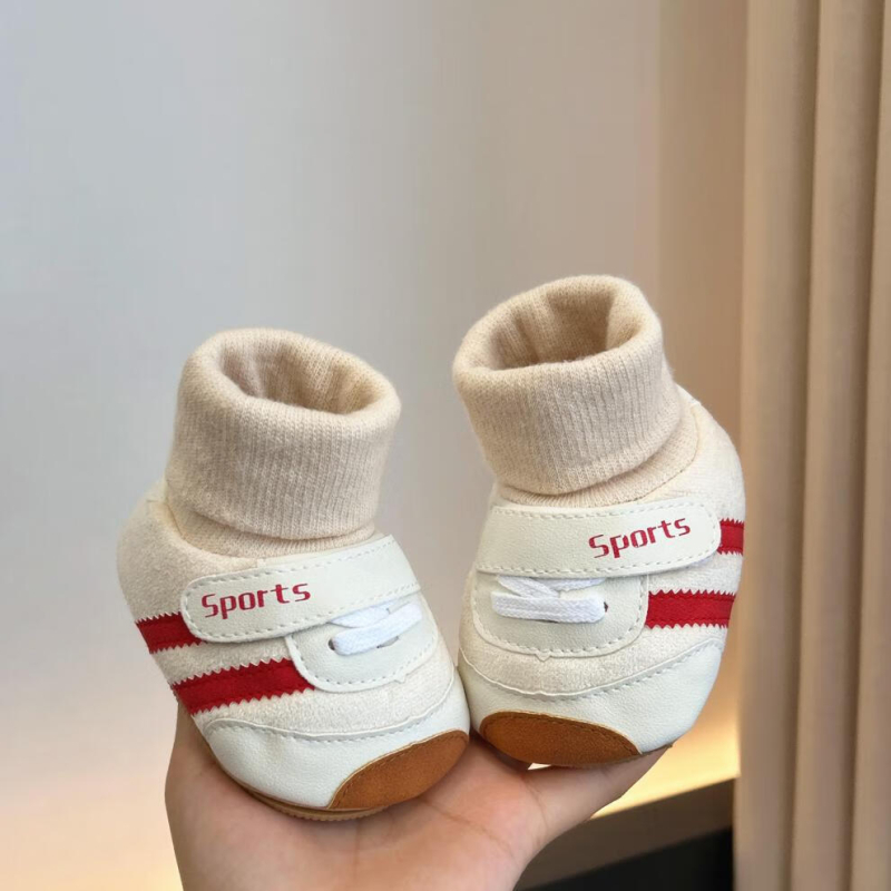 Baba cipő gumírozott talppal, 6-12 hónaposaknak, téli, csúszásmentes