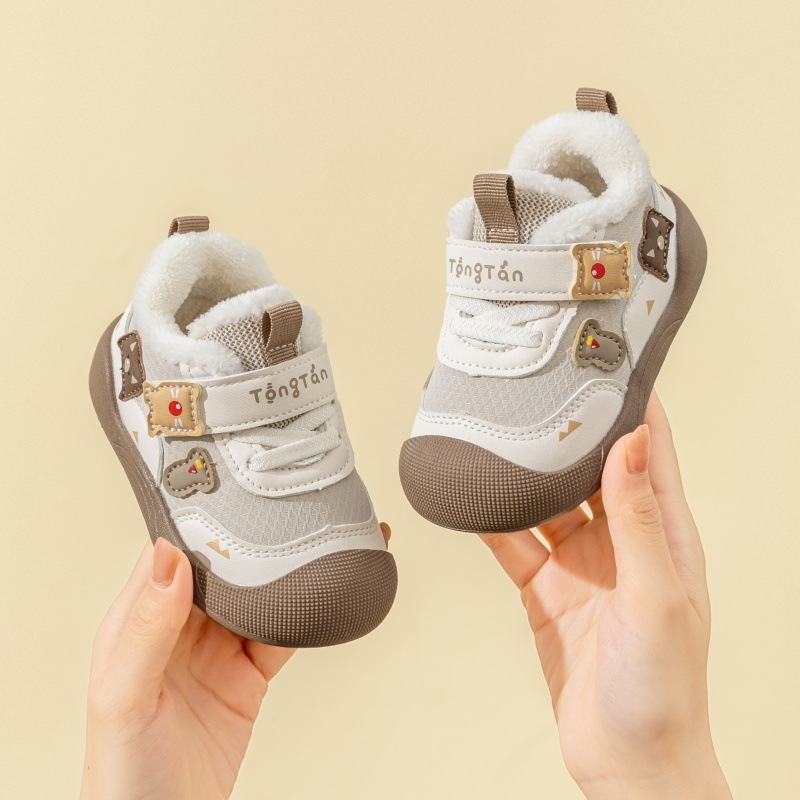 Zimske unisex dječje cipele od pamuka, protuklizna mekana potplata, Velcro zatvarač, za 6–36 mjeseci