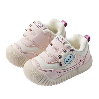 Pantofi pentru copii mici — Peste din piele microfibră, închidere Velcro, talpă antiderapantă, rezistenți la uzură, vârsta 12–36 de luni