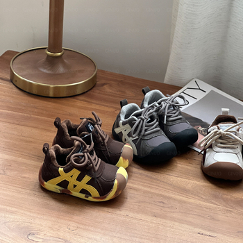 Unisex dječje zimske tenisice od pamuka s pliš podstavom, Velcro zatvarač, Forrest Gump stil, veličine 16-30, za uzrast 6-36 mjeseci