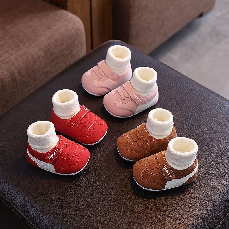 Pantofi pentru copii mici cu partea superioară din bumbac, înălțime peste gleznă, pentru 12–36 luni, mențin încălzirea (Partea superioară din bumbac; Înălțime peste gleznă; 12–36 luni; Mențin încălzirea)