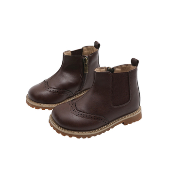 Gyerekeknek való Martin csizma, mikroszálas bőr felsőrész, gumírozott talp, oldalsó cipzár, középmagas szár, uniszex, téli–tavaszi–ősz szezonokra