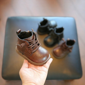Little Step unisex dječje Martin čizme, jesen 2025, kratke kožne čizme s mekom potplatom, za uzrast 1–3 godine