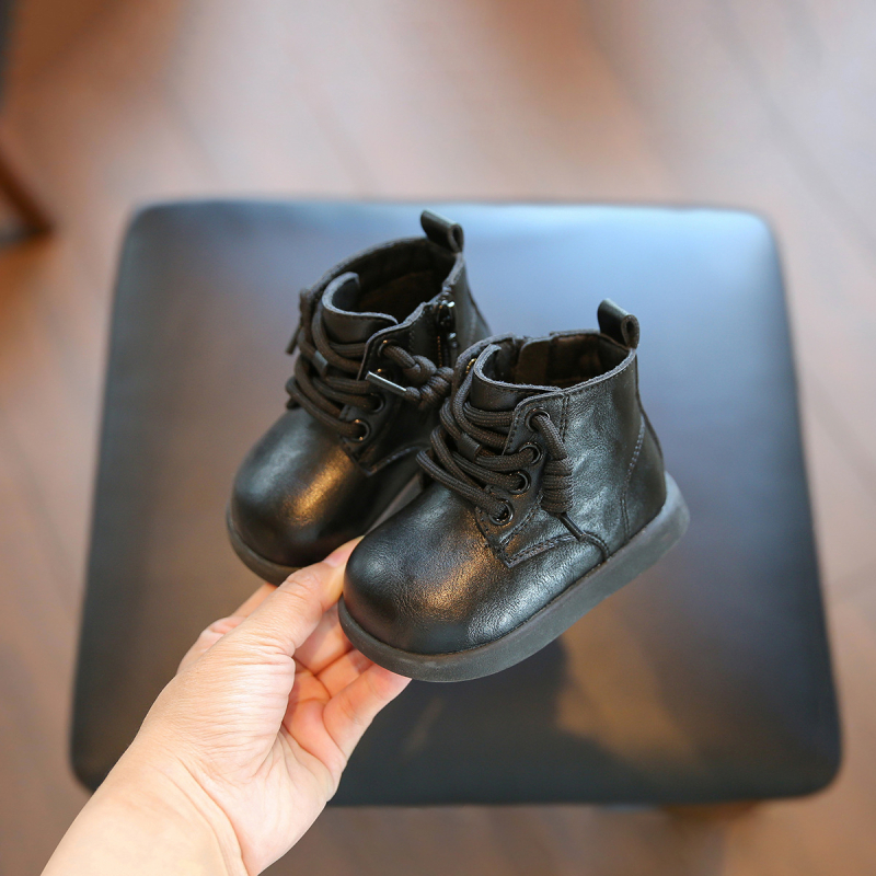 Little Step unisex dječje Martin čizme, jesen 2025, kratke kožne čizme s mekom potplatom, za uzrast 1–3 godine