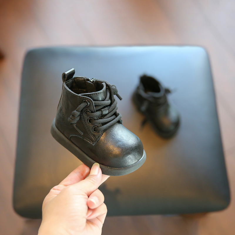Little Step unisex dječje Martin čizme, jesen 2025, kratke kožne čizme s mekom potplatom, za uzrast 1–3 godine