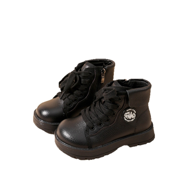 Martin čizme za djecu, gornji dio od kože mikrovlakana, TPR đon, zima, zatvaranje na Velcro, unisex
