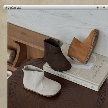 Dječje unisex Vintage čizme sa bočnim zatvaračem, velur na gornjem dijelu, gumeni đon