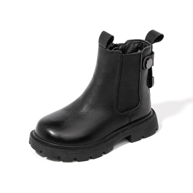 Ghete Martin pentru copii - Partea superioară din piele sintetică (Vârste 4–12 ani; Nr. produs Q105)