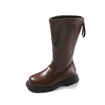 Ghete de iarnă pentru fete, înălțime medie a gleznei, din piele artificială, pentru vârsta 4-16 ani