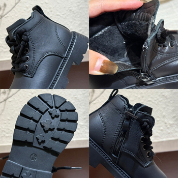 Gyerekek téli Martin csizmái oldalsó cipzárral, felső rész mikrofiber bőr, gumírozott talp, Dali pamut talpbetét, uniszex