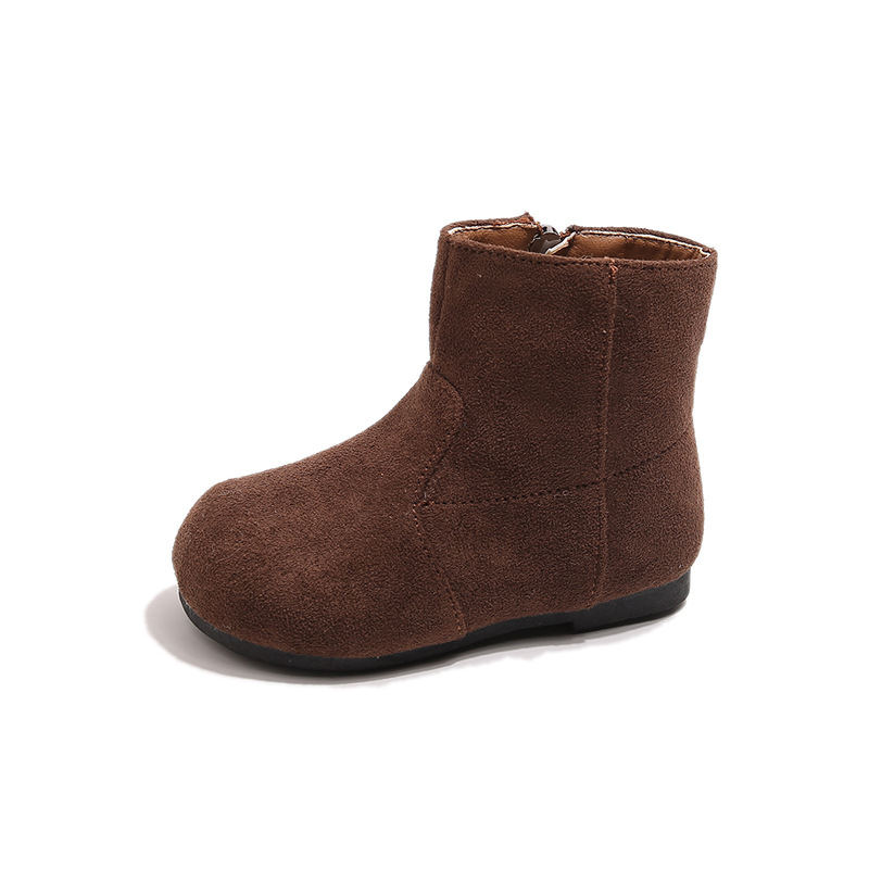 Dječje kratke čizme, unisex, gornji dio telećeg velura, TPR potplata, bočni zatvarač