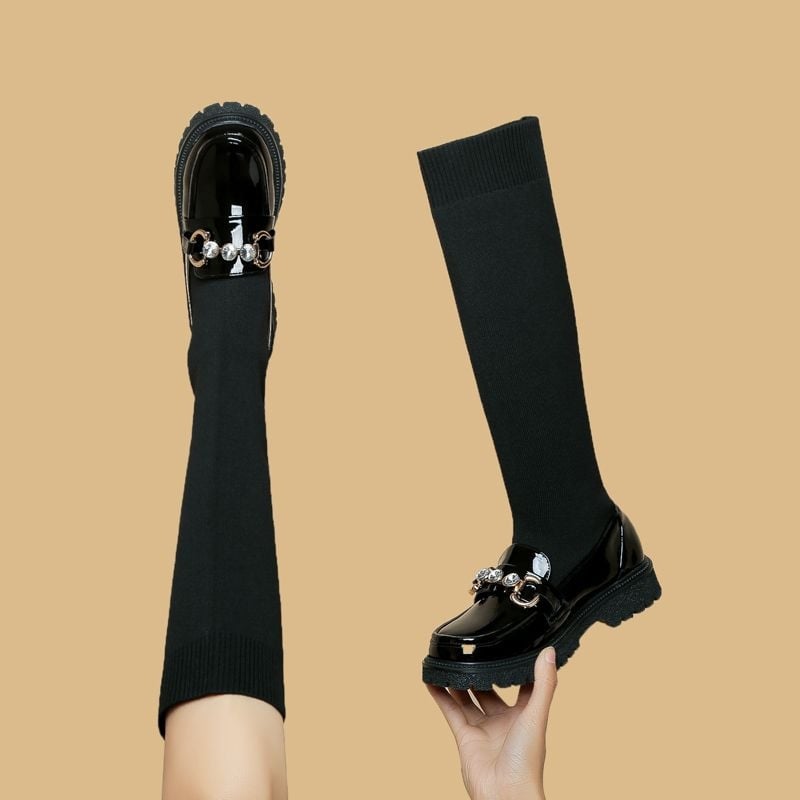 Ghete de copii în stil sock boots pentru fete; exterior din piele artificială; talpă din cauciuc natural; pentru vârsta 1–3 ani