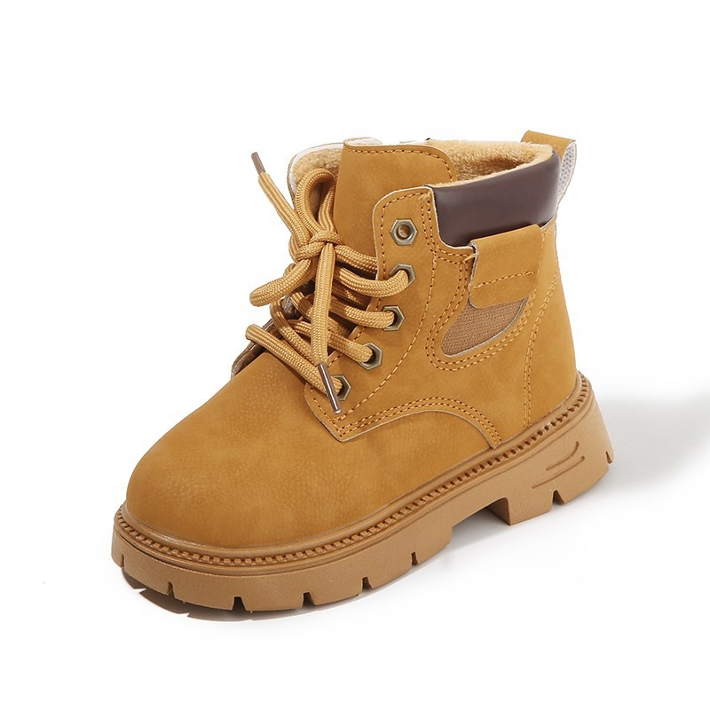 Deti Martin topánky z umelej kože, gumová podrážka, bočný zips, nízky holenný obvod, unisex