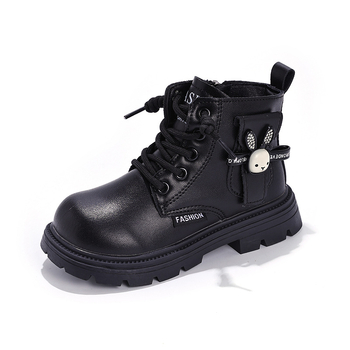 Παιδικά μποτάκια Martin από Meow le ge mi, επάνω μέρος από τεχνητό δέρμα, αντιολισθητική σόλα, πλευρικός φερμουάρ, unisex, κατάλληλα για χειμώνα, φθινόπωρο και άνοιξη