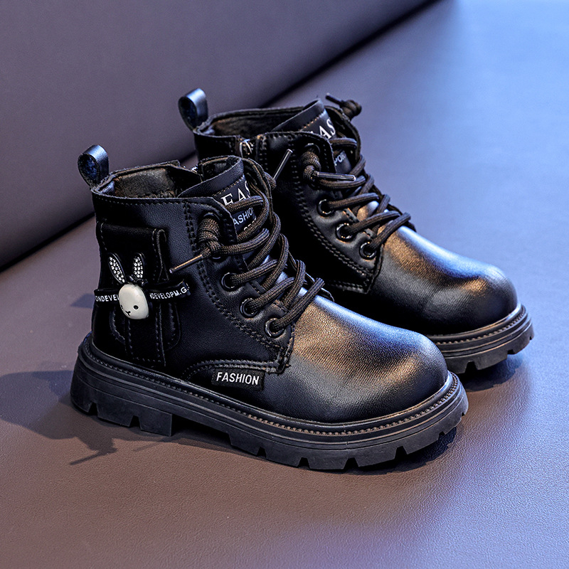 Παιδικά μποτάκια Martin από Meow le ge mi, επάνω μέρος από τεχνητό δέρμα, αντιολισθητική σόλα, πλευρικός φερμουάρ, unisex, κατάλληλα για χειμώνα, φθινόπωρο και άνοιξη