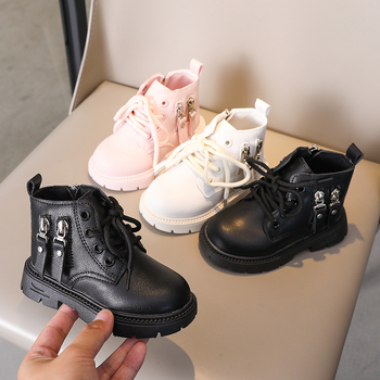 Detské Martin topánky – Unisex (Umelá koža, bočný zips, TPR podrážka, nízky vršok)