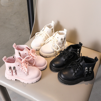 Detské Martin topánky – Unisex (Umelá koža, bočný zips, TPR podrážka, nízky vršok)