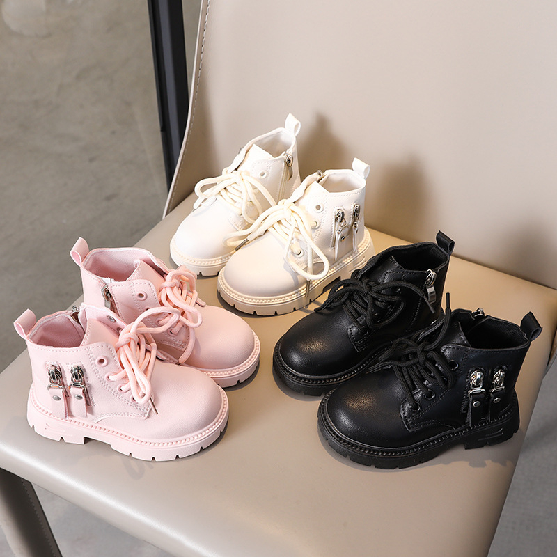 Detské Martin topánky – Unisex (Umelá koža, bočný zips, TPR podrážka, nízky vršok)