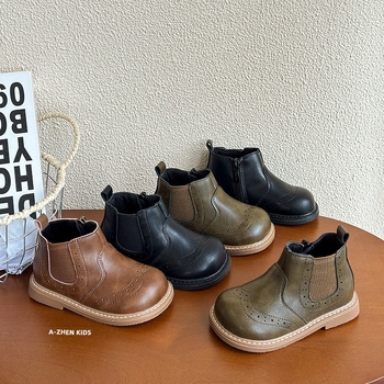 Dječje Chelsea čizme sa bočnim zatvaračem, fleece podstavom, unisex, jesen-zima