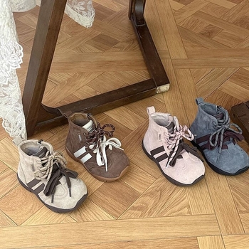 Dječje martinske čizme, unisex, jesen-zima, gornji dio od sintetičke kože, bočni zip, gumeni potplat